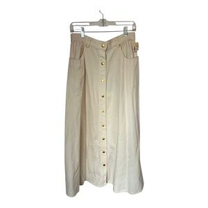 Vintage Cream Maxi Skirt Deadstock NWT